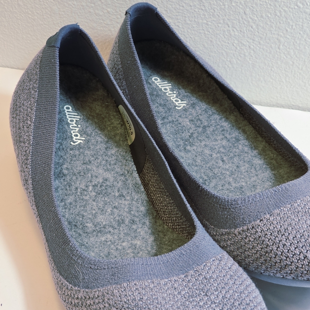 Allbirds Tree breezer knit ballet flats gray everyday slip-on size 10.5 - Picture 5 of 13
